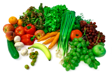 Vegetables and Fruits Arrangement